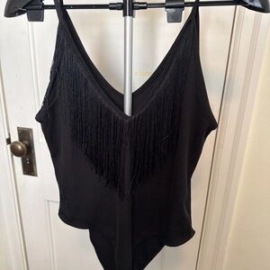 Fringe Bodysuit for Women XL  Strapless